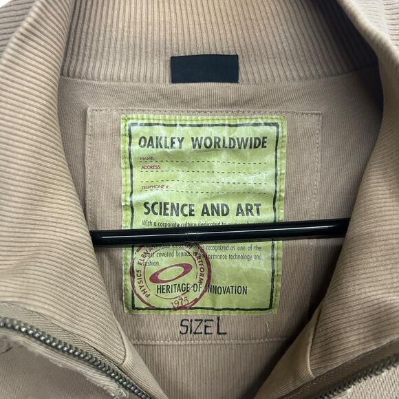 Oakley Bomber Zip Jacket L Embroidered Planes Y2K Utility Distressed Archive - Picture 2 of 10